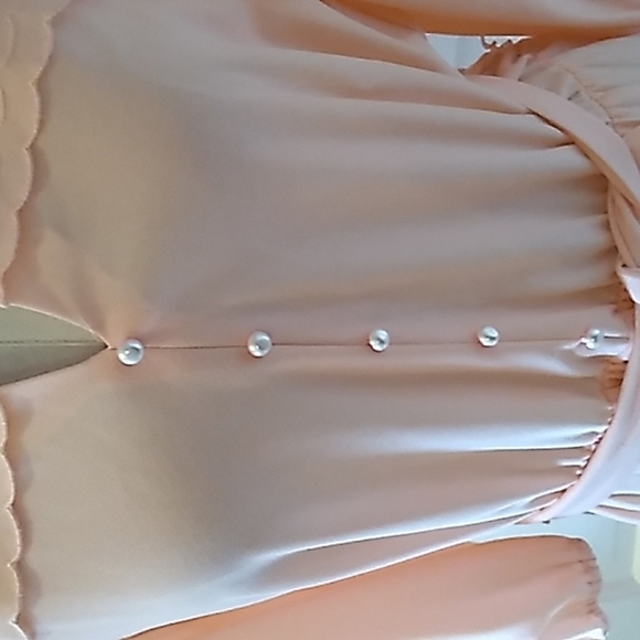 Vintage peach 🍑 dress union made in USA 🇺🇸 ifi brand - Picture 4 of 6